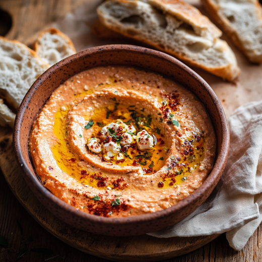 Tomaten-Feta-Dip mit Tasmanischem Bergpfeffer