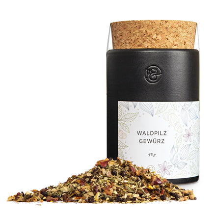 Waldpilz Gewürz in der Keramikdose von Pfeffersack & Soehne